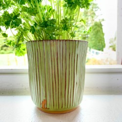 Fluted cylinder Vase