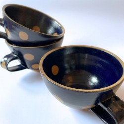 Blue Polka Dot Tea Bowl